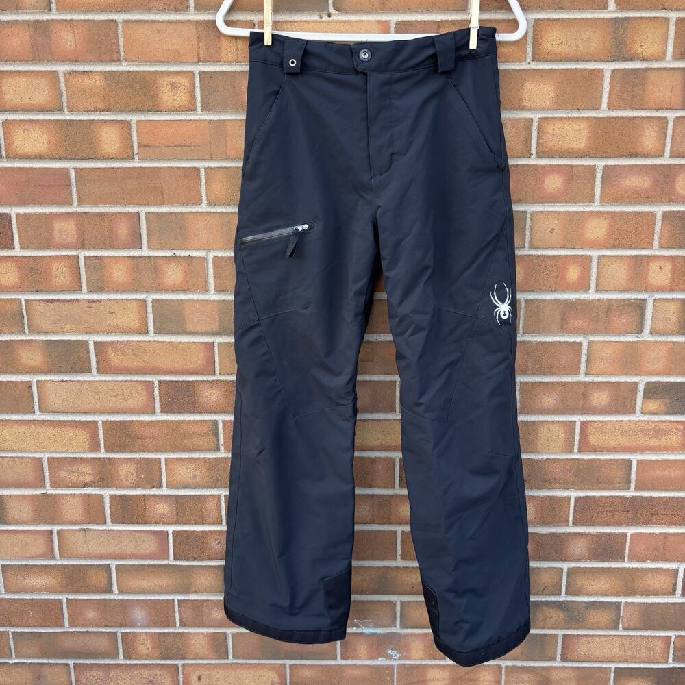 Spyder Boys Sz 14 Black Winter Snow Ski Pants